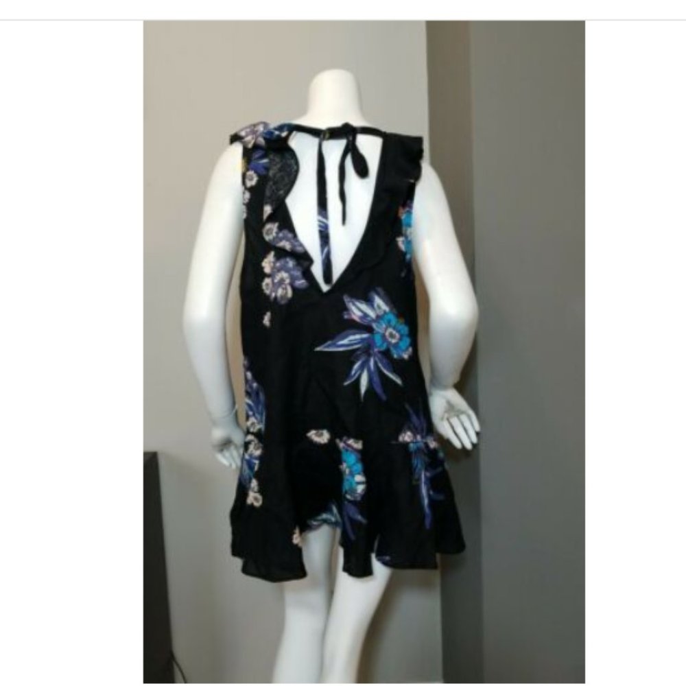 Free People Summer In Tulum Tunic Tie-Back Top